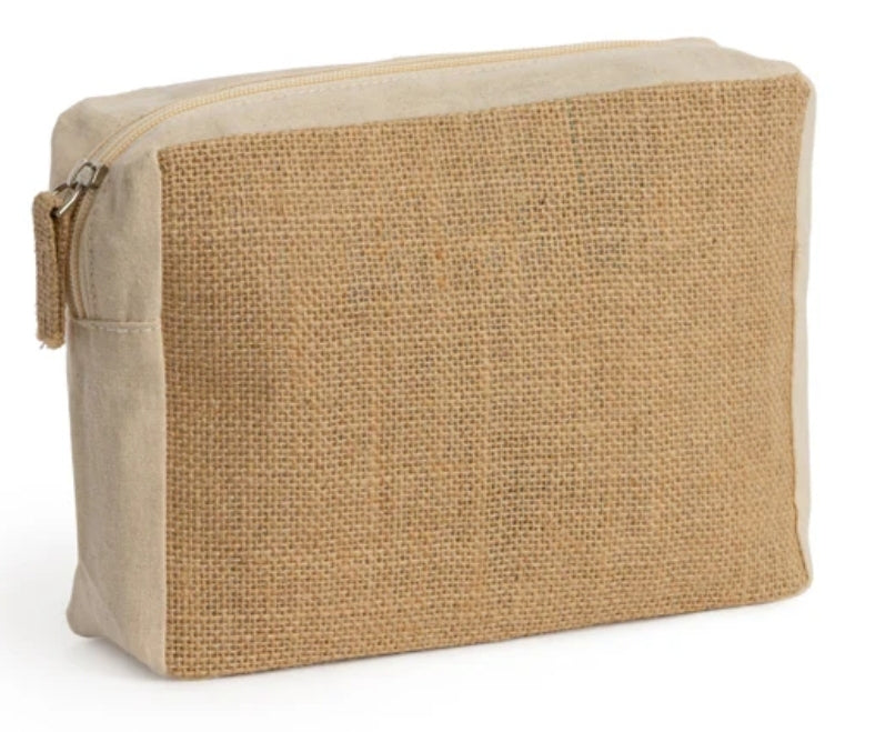 BEAUTY CASE BORSA JUTA PERSONALIZZATA
